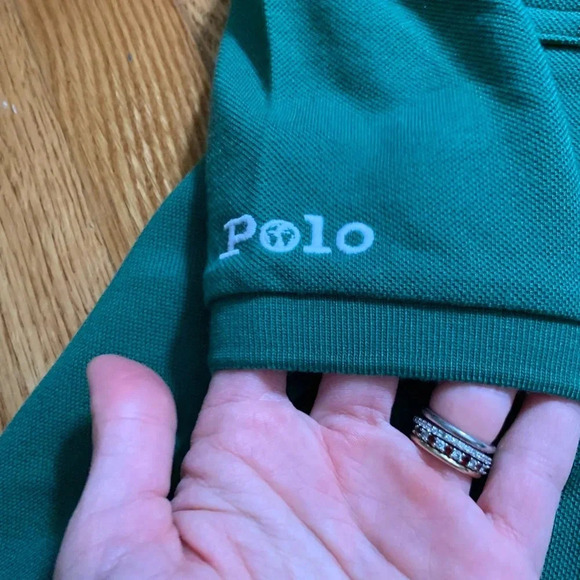 Polo Ralph Lauren The Earth Polo Boys Size 6 Green Short Sleeves - Picture 3 of 6